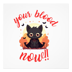 Foto SEU SANGUE AGORA!! - Gatinho vampiro