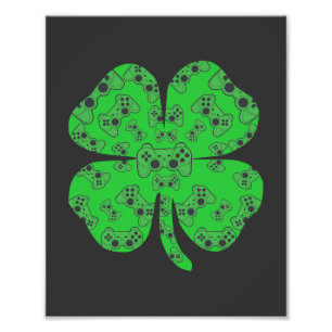 Foto Shamrock do Controlador de Jogo de Vídeo do Dia de