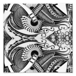 Foto sharpie art "Direction" autênticos Designs Dope