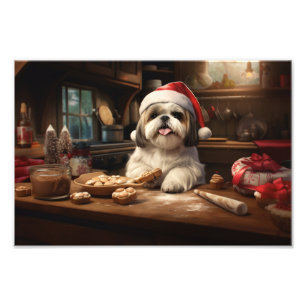 Foto Shih Tzu Christmas Cookies Festivo Foliday