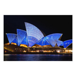 Foto Show de luz vívido da casa de ópera da Sydney