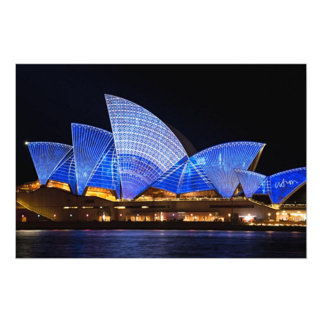 Foto Show de luz vívido da casa de ópera da Sydney (Frente)
