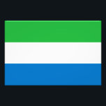 Foto Sierra Leone Flag<br><div class="desc">Patriotic flag of Sierra Leone.</div>