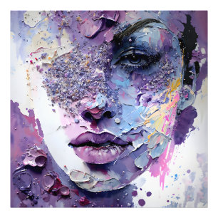 Foto "Silêncio Cristalino" - Um Retrato Roxo