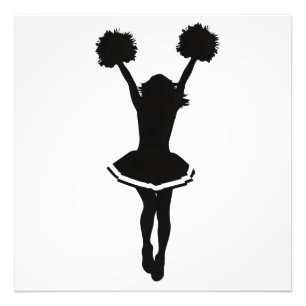 Foto Silhouette cheerleader