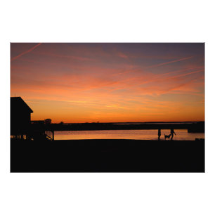 Foto Silhouette da família