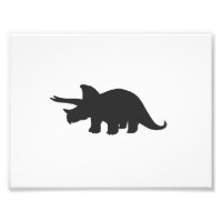 Silhouette of triceratops - Escolha a cor do backg
