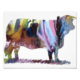 Foto Silhueta de abstrato colorida