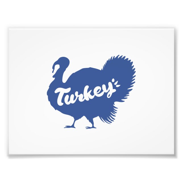 Foto Silhueta de peru - Escolha a cor de fundo (Frente)