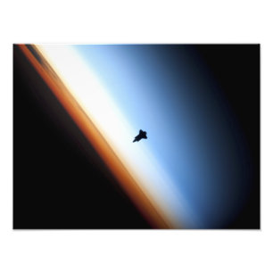 Foto Silhueta do esforço do vaivém espacial