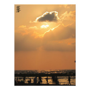 Foto Silhuettes na praia
