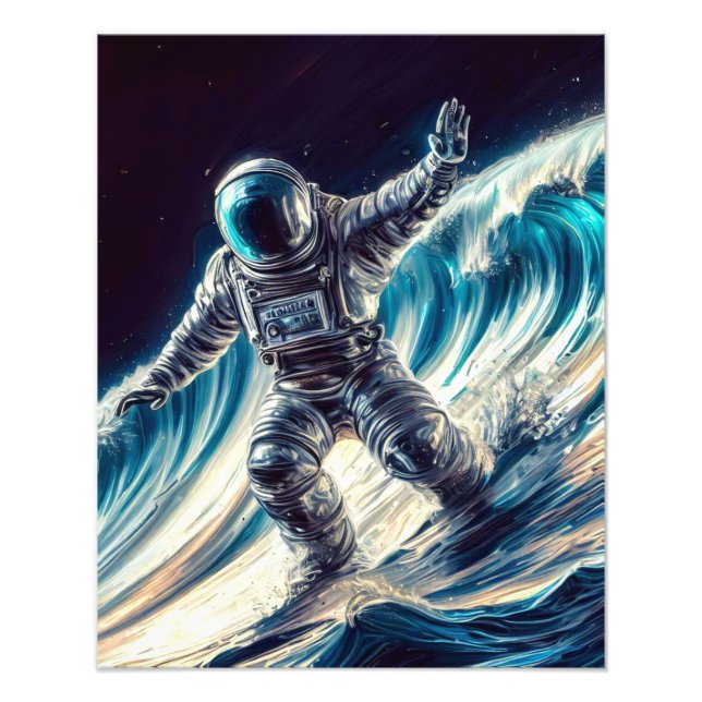 FOTO SILVER ASTRONAUT SURFING THE VAULT CELESTIAL (Frente)