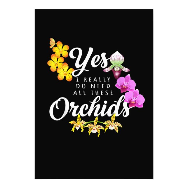 Foto Sim, eu realmente preciso de todas essas orquídeas (Frente)