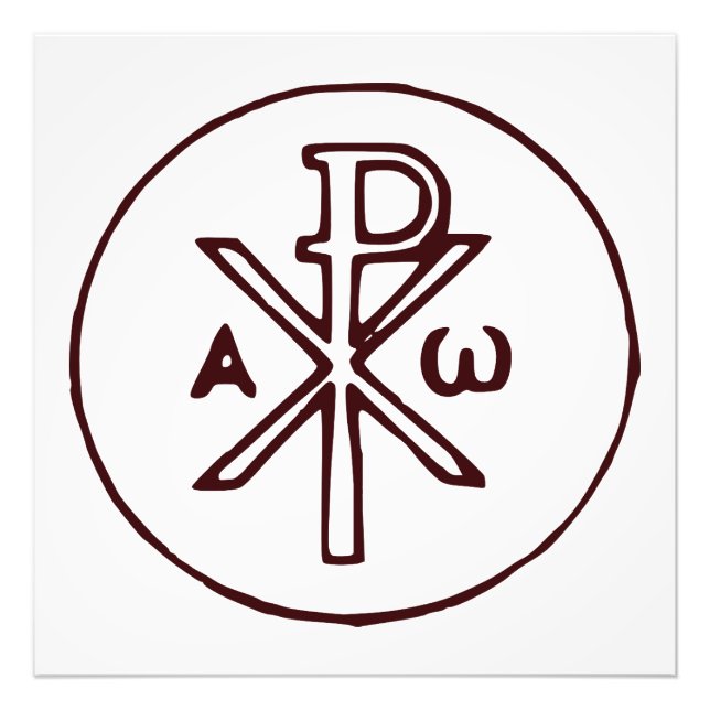 Foto Símbolo Chi-Rho Christograma (Frente)