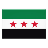Símbolo da nova bandeira da revolução do país Síri