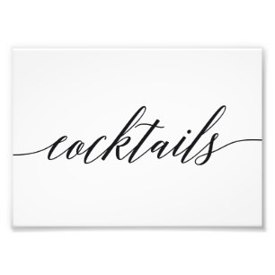 Foto Símbolo de Cocktails Escolha seu Script Moderno d