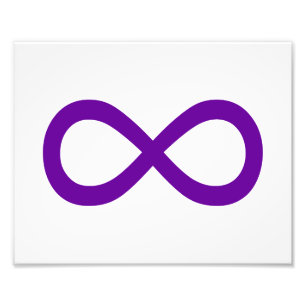 Foto Símbolo de Infinito Roxo