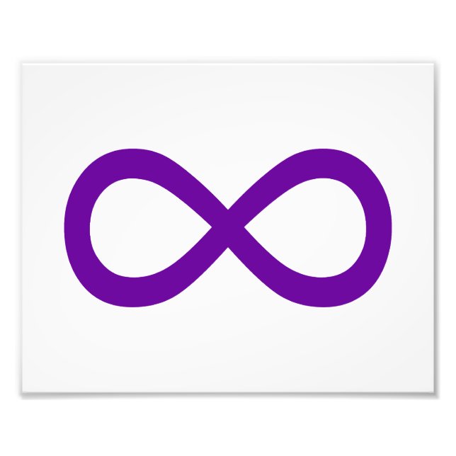 Foto Símbolo de Infinito Roxo (Frente)