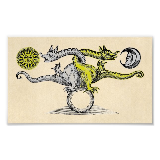 Foto Símbolo do Dragão Dourado e Silver (Frente)