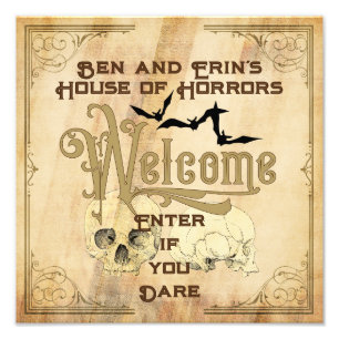 Foto Símbolo do Partido Halloween Vintage Skull Bats Ty