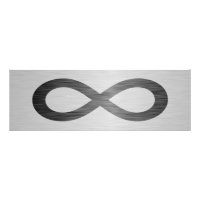 Símbolo infinito na textura falsa de metal por STa