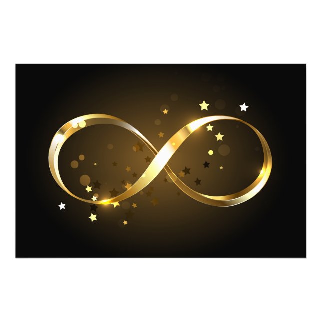 Foto Símbolo Infinity do ouro (Frente)
