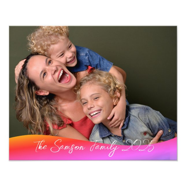 Foto Simple 1 Photo Full Coverage - Script Text Overlay (Frente)