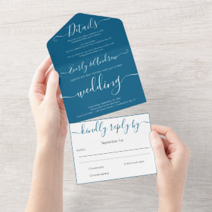 Foto: Simple Modern Mykonos Blue Wedding