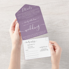 Foto: Simples Casamento Roxo Moderno