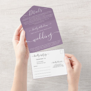 Foto: Simples Casamento Roxo Moderno 