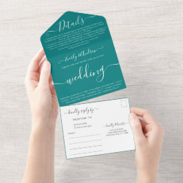 Foto: Simples Casamento Verde do Teal Moderno