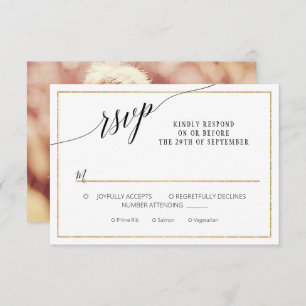 Foto Simples de Casamento Mínimo Dourado do MODELO