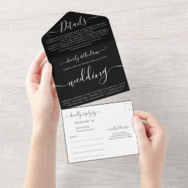 Foto simples de casamento preto e branco