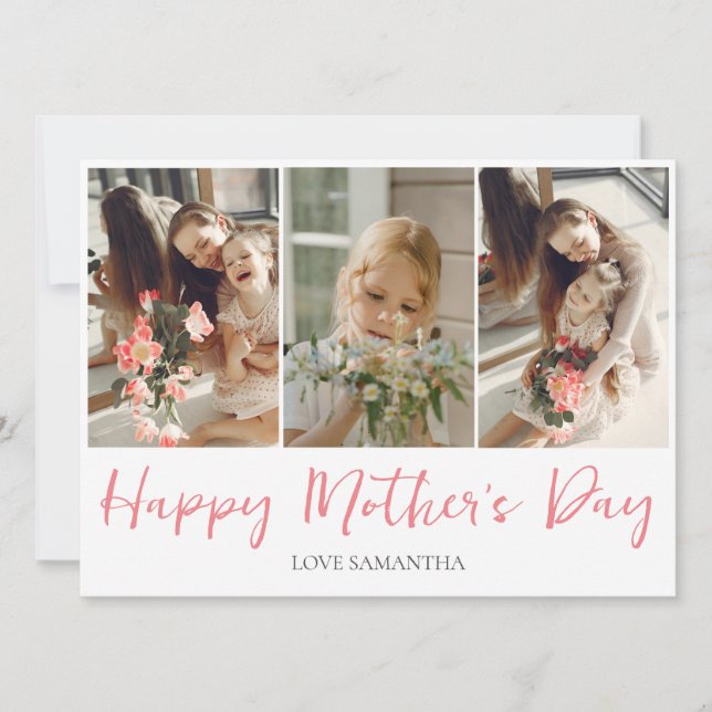 Foto Simples de Script Moderno 3 | FELIZ DIA DE AS (Frente)