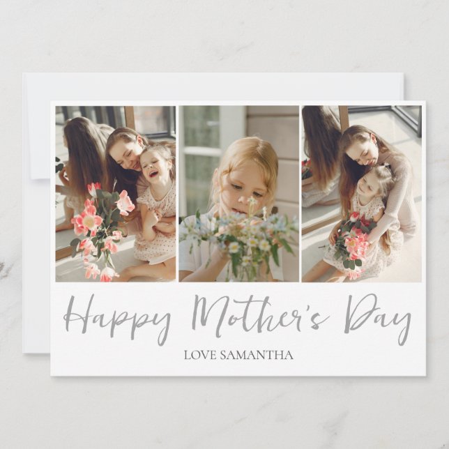 Foto Simples de Script Moderno 3 | FELIZ DIA DE AS (Frente)