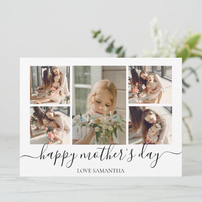 Foto Simples de Script Moderno 5 | FELIZ DIA DE AS (Em pé/Frente)