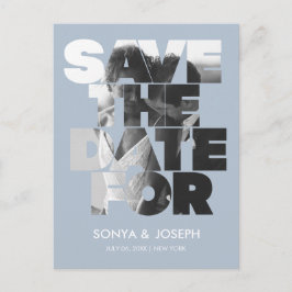 Foto simples moderna Salvar o Convite de Data