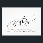 Foto Sinal de Banheira de Casamento de Gents Escolha se<br><div class="desc">Planeje uma celebração de na moda com este convite moderno que seus convidados adorarão. Design por © berryberrysweet. Arquivos digitais imprimíveis estão disponíveis! Visite nosso site em www.berryberrysweet.com para obter mais detalhes!</div>