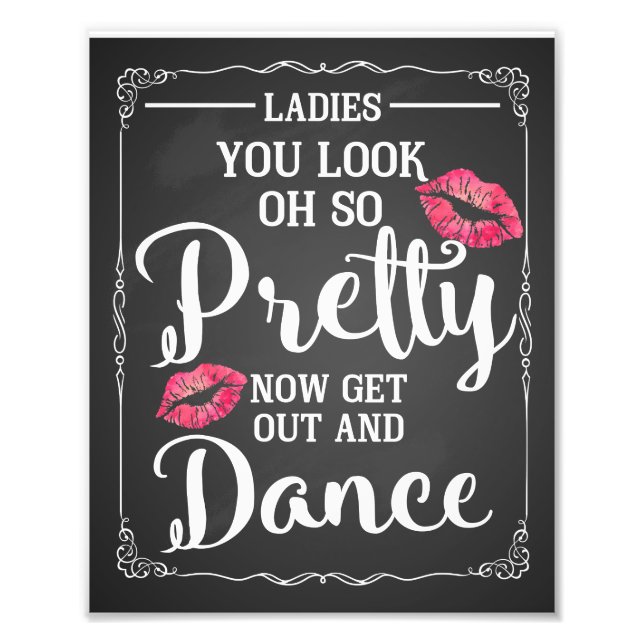 Foto Sinal de casa-de-banho feminino engraçado (Frente)