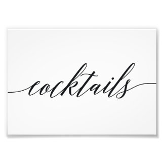 Foto Sinal de Cocktails Escolha seu script moderno tama