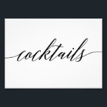 Foto Sinal de coquetéis COR EDITÁVEL e TAMANHO MSC<br><div class="desc">Planeje uma celebração de na moda com este convite moderno que seus convidados adorarão. Design por © berryberrysweet. Arquivos digitais imprimíveis estão disponíveis! Visite nosso site em www.berryberrysweet.com para obter mais detalhes!</div>