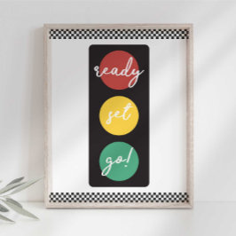 Foto Sinal de Festa de Carro de Raça de Pronto Definir