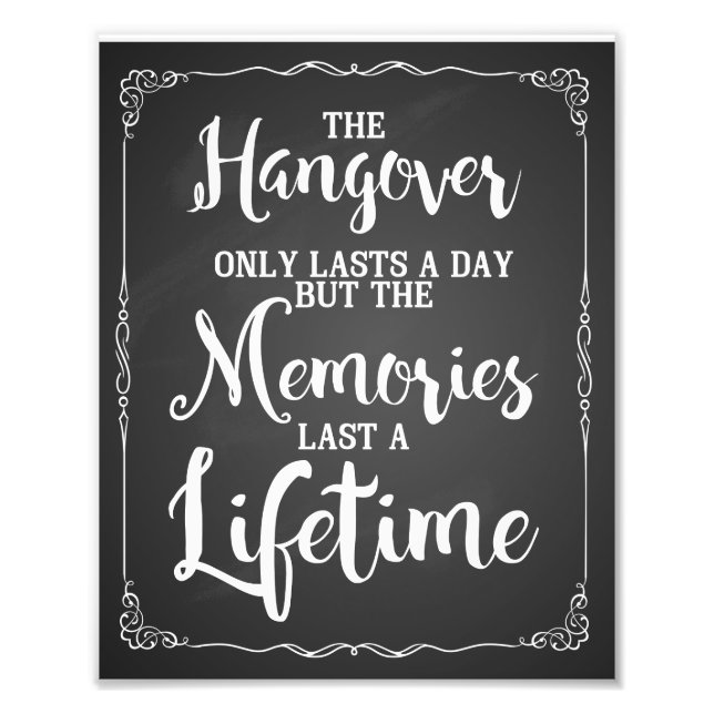 Foto sinal de festa de ressaca, quadro de chalkboard, s (Frente)