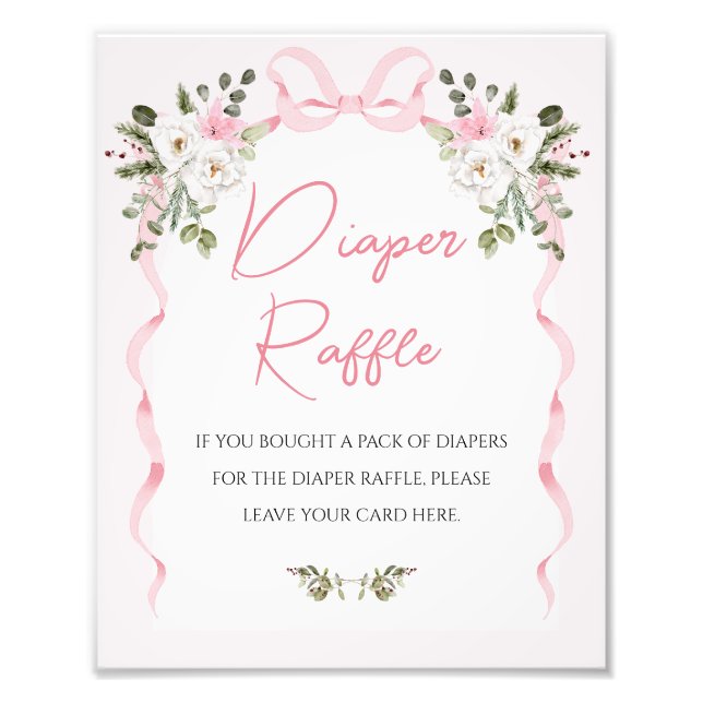 Foto Sinal de Fralda do Arco Rosa Croquette (Frente)