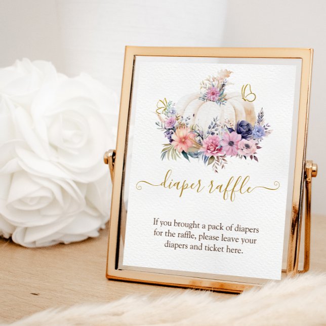 Foto Sinal de Fralda Floral de Chá de fraldas Pumpkin R (Criador carregado)