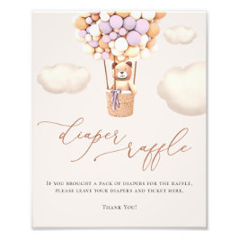 Foto Sinal de Fralda Raffle dos Balões do Urso