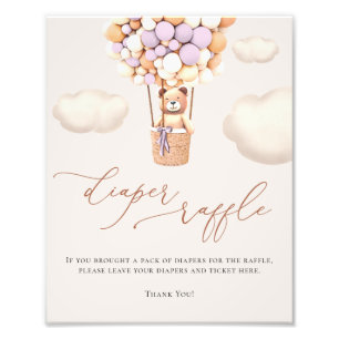 Foto Sinal de Fralda Raffle dos Balões do Urso