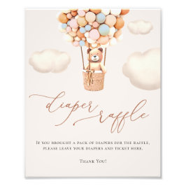 Foto Sinal de Fralda Raffle dos Balões do Urso