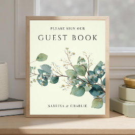 Foto Sinal de Livro de Visitas de Casamento em Verde Sa