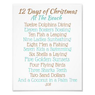 Foto Sinal de Natal 12 Dias de Natal na Praia